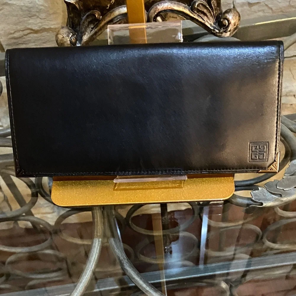 Givenchy Long Black Leather Wallet - Picture 2 of 7